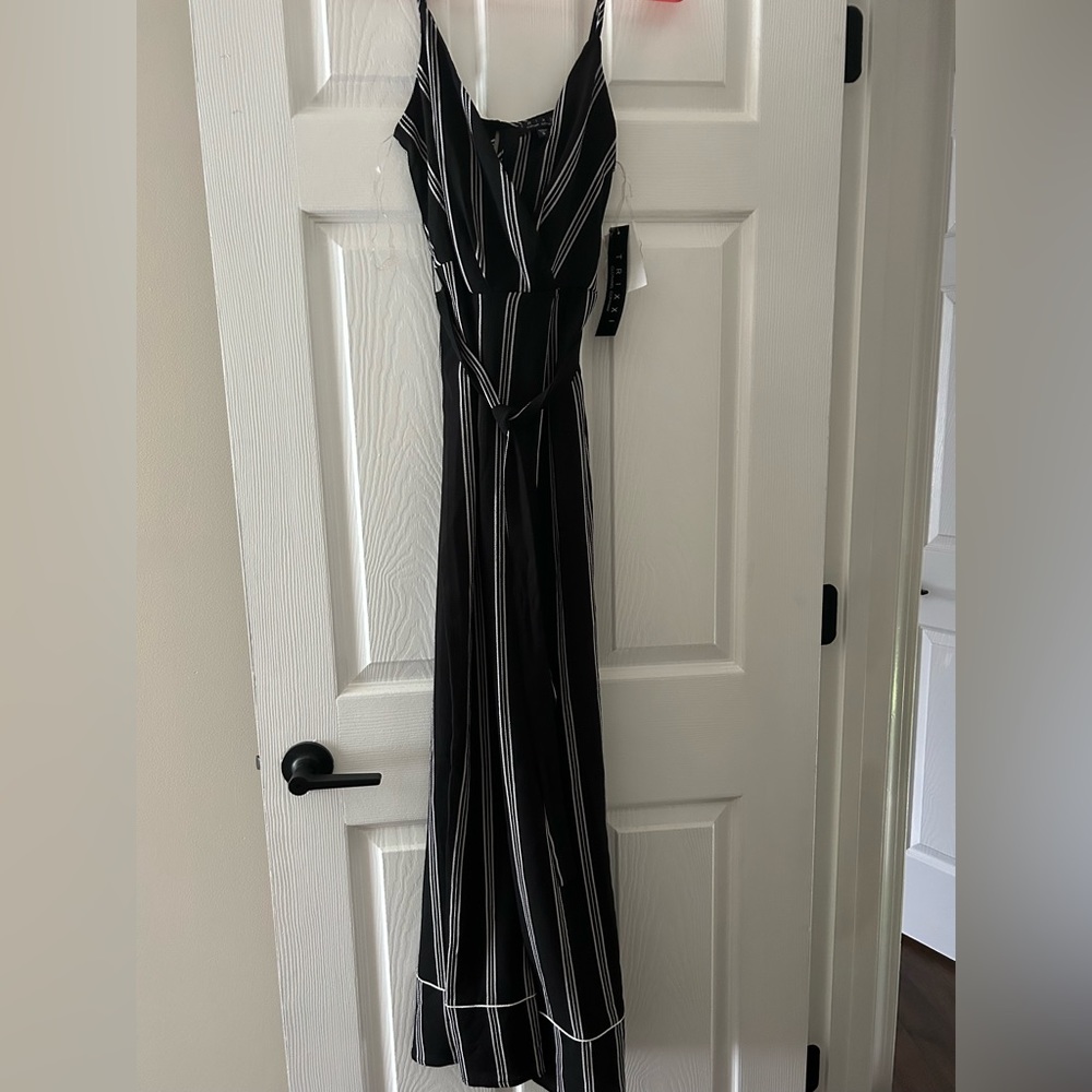 Black and white jumpsuit, new with tags